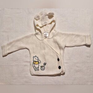 Hanna Andersson baby size 60 or 3-6 months Winnie the Pooh cardigan EUC